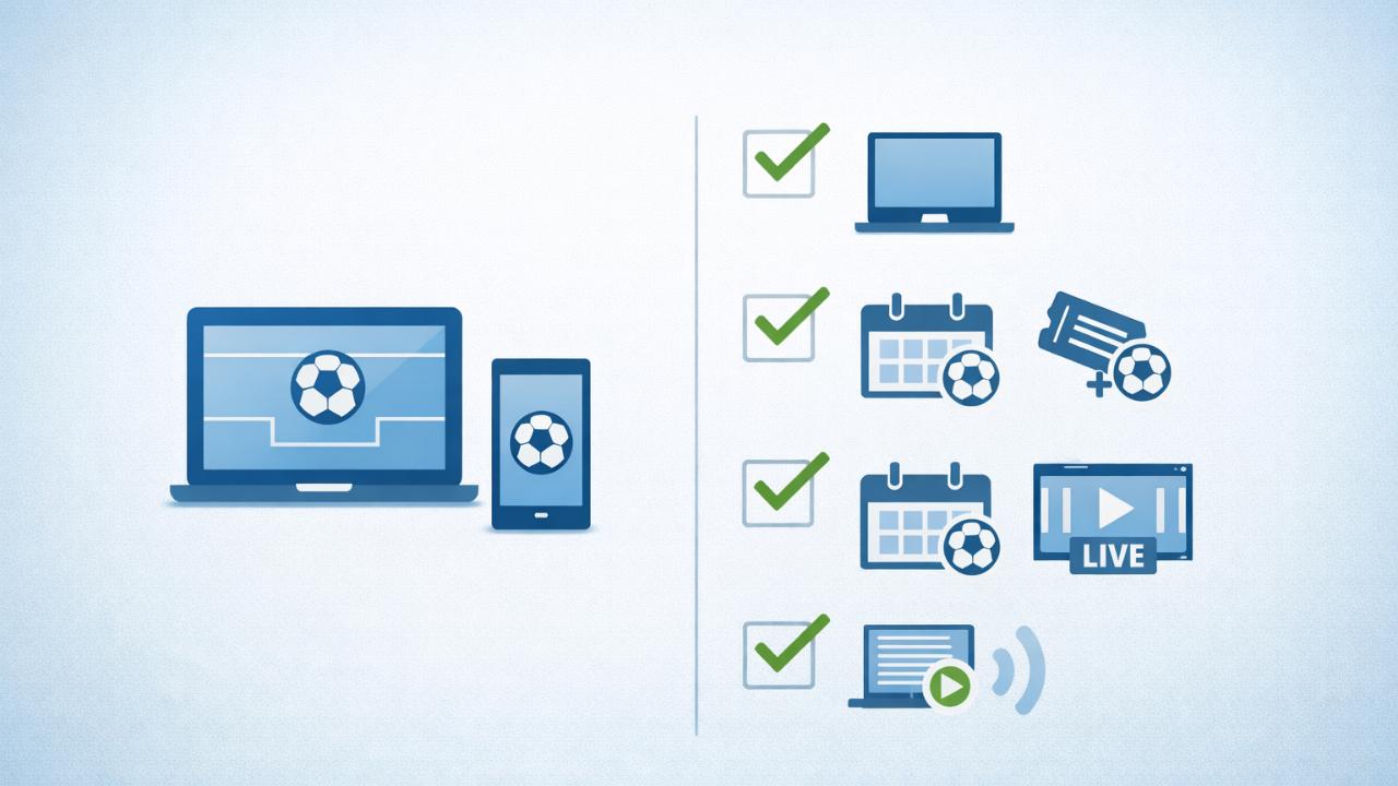 観戦初心者向けのチェックリスト図