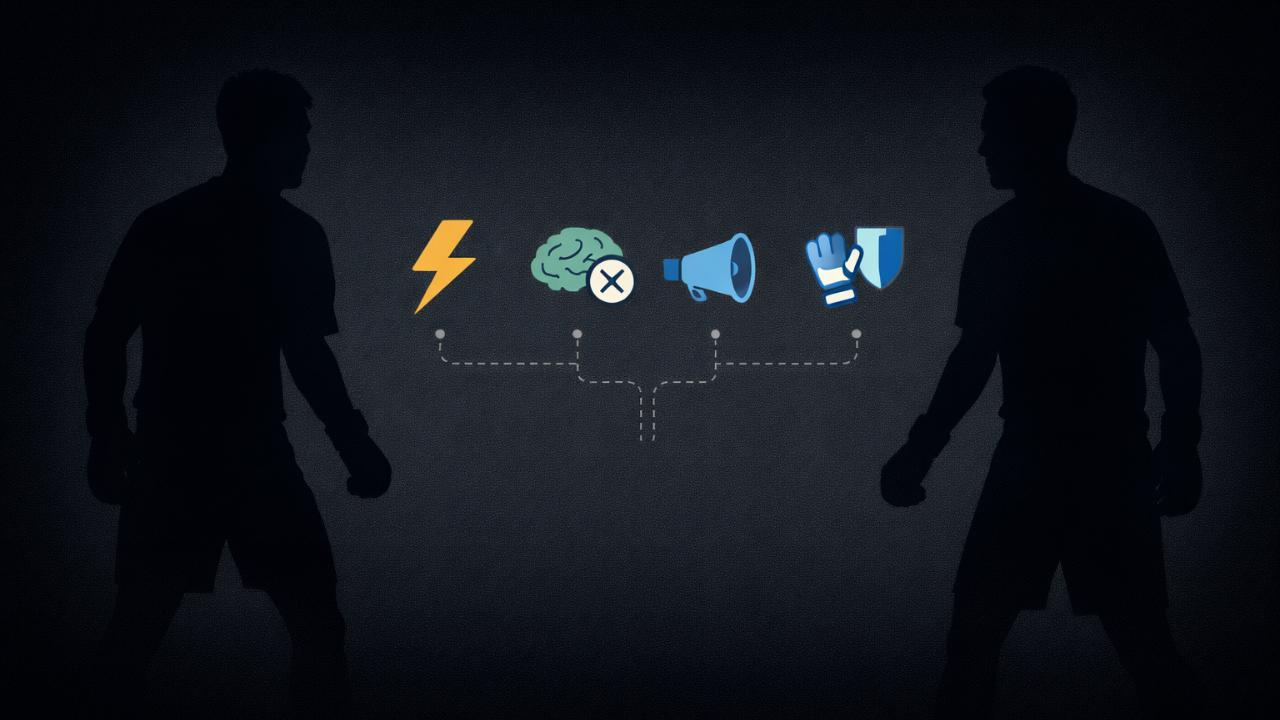 左右に2人のGKシルエット、中央に比較項目（反射神経・判断・声など）をアイコン化